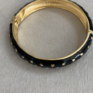 Aro negro con puntos dorados