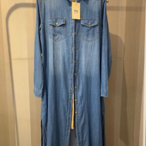 Vestido vaquero botones con cinturón