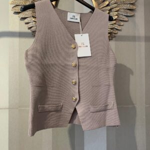 Chaleco botones con bolsillos