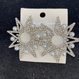 Pendientes estrellas con perlas
